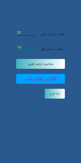 اپلیکیشن محاسبه درصد تغییر